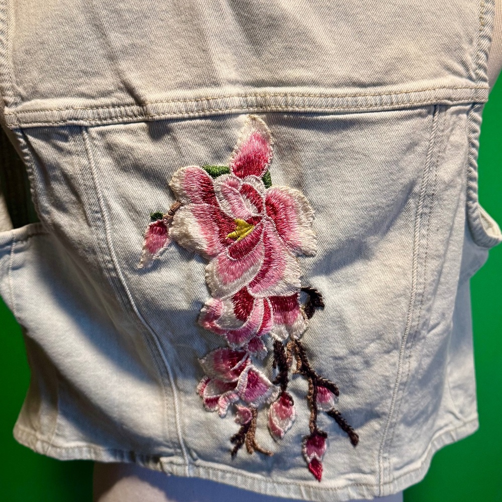 Denim Embellished Vest